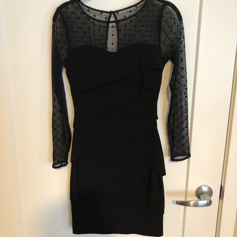 White House Black Market long sleeve bodycon dress